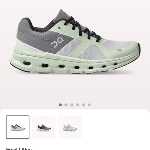 Like new!  On Cloud Cloudrunner Women’s Shoe Size 9  Frost/Aloe color